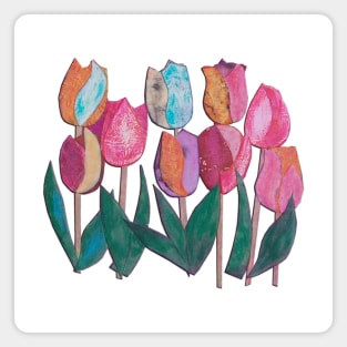 Colorful tulips Magnet